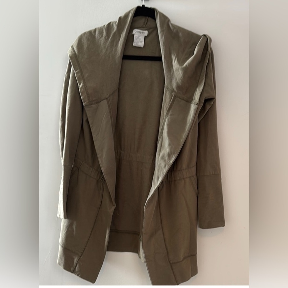 GUILTY- Olive Green Women's Jersey Jacket